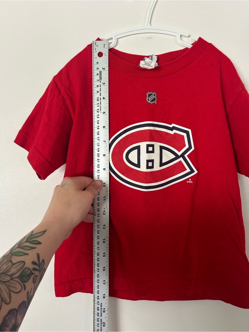 Reebok Montreal Canadiens Youth Tshirt Medium - Picture 3 of 5